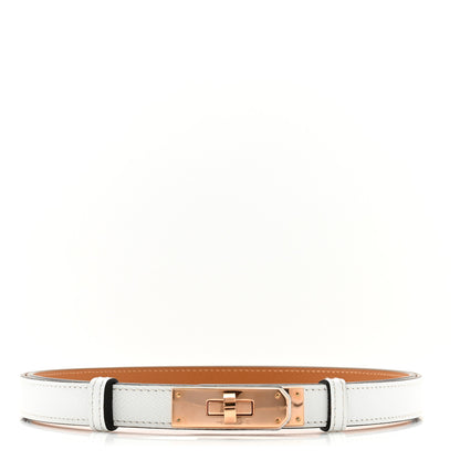 Hermes Epsom Kelly Belt White 1 of 4
