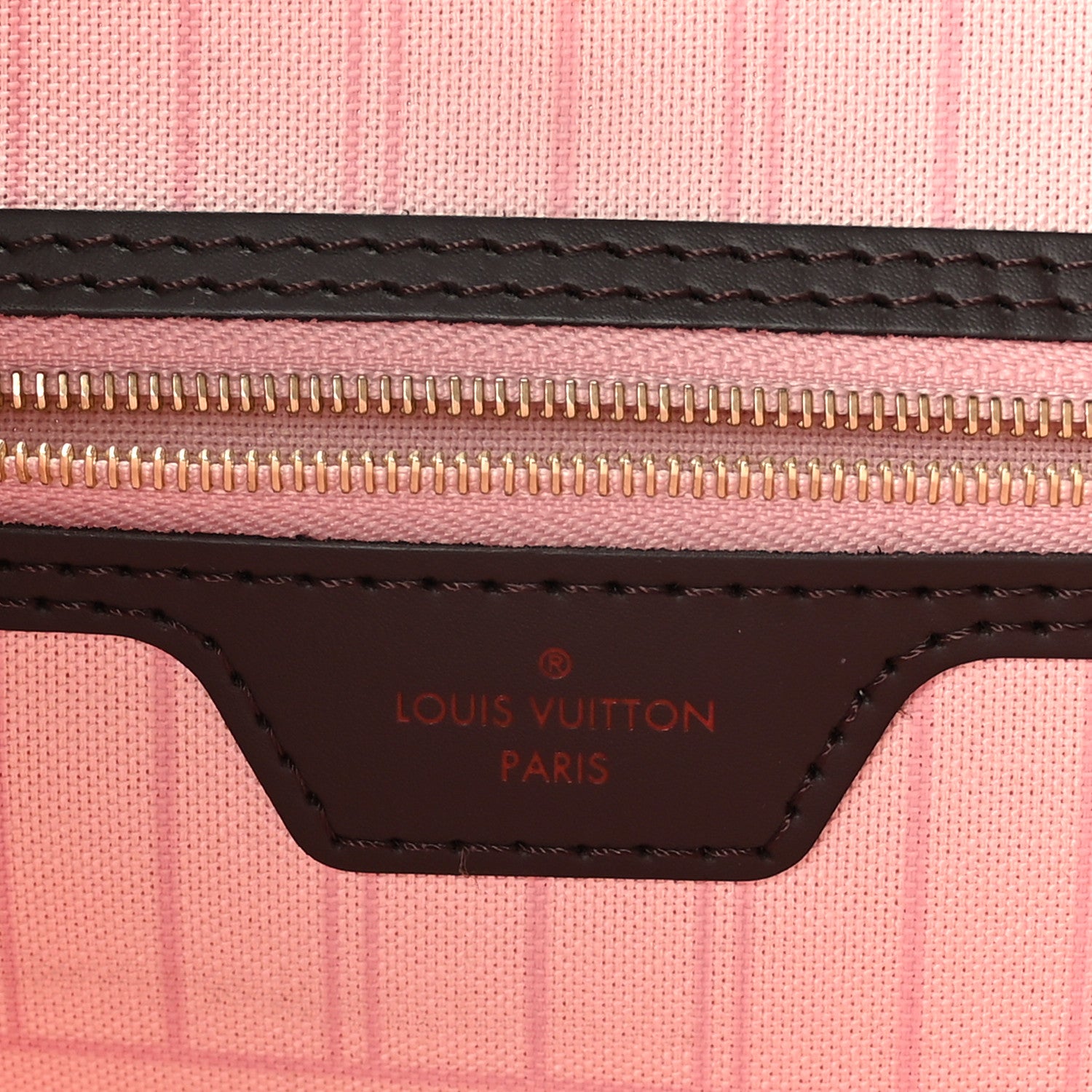 Louis Vuitton Damier Ebene Neo Neverfull MM Rose Ballerine 7 of 9