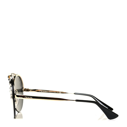 Prada Crystal Ornate Sunglasses SPR52U Havana 3 of 5