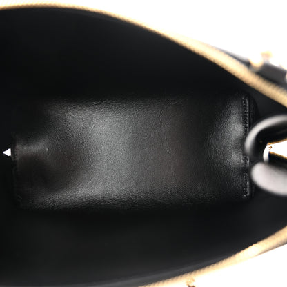 Celine Smooth Calfskin Cuir Triomphe Clutch on Chain Black 5 of 11