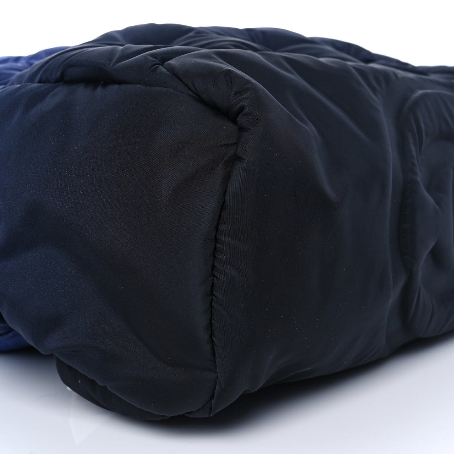 Nylon Embossed Small Doudoune Backpack Black Blue White