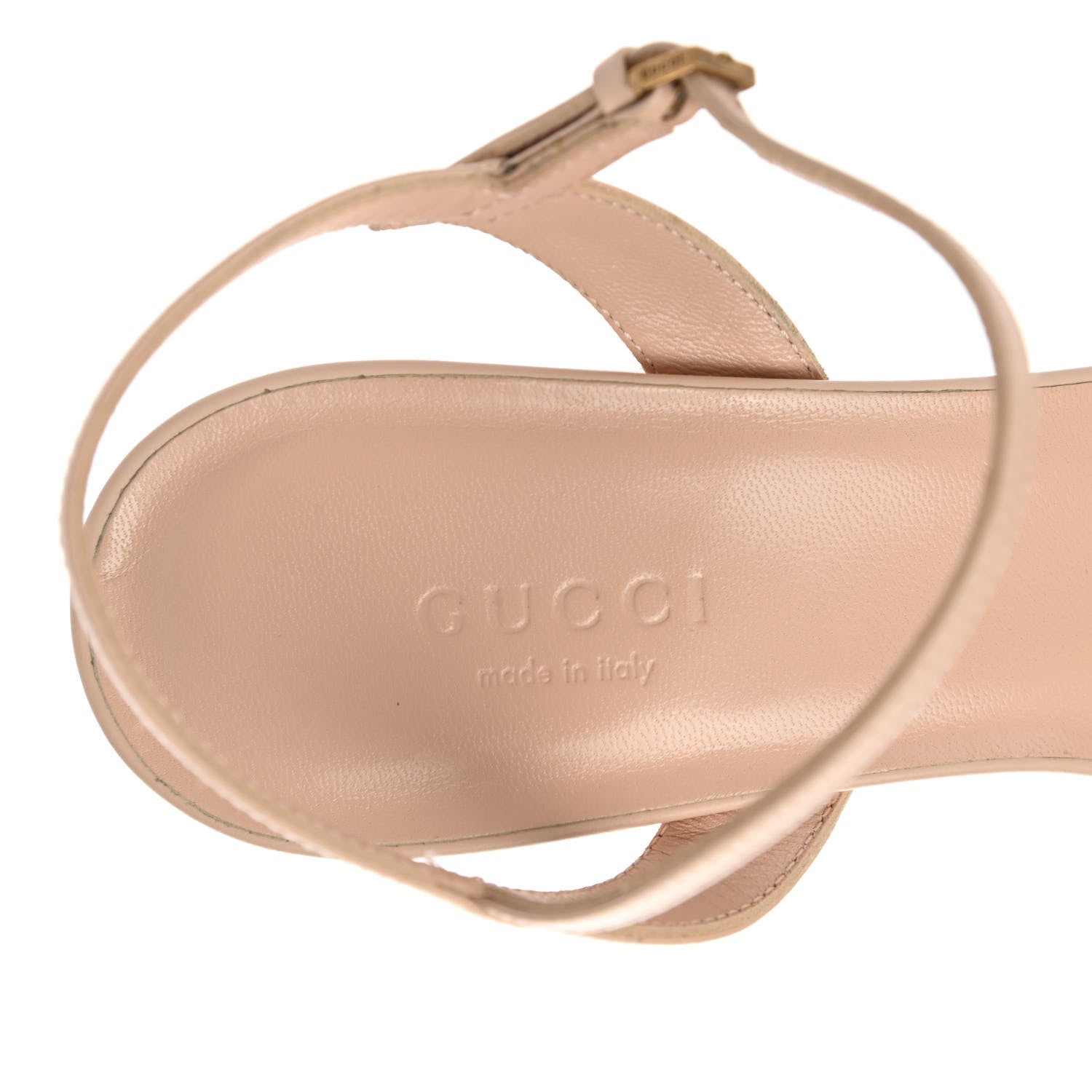 Gucci Lifford Calfskin GG Marmont Ankle Wrap 75mm Sandals 37 Skin Rose 7 of 10