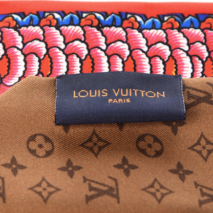 Louis Vuitton Silk Monogram Kabuki Stickers BB Bandeau Rouge 3 of 4