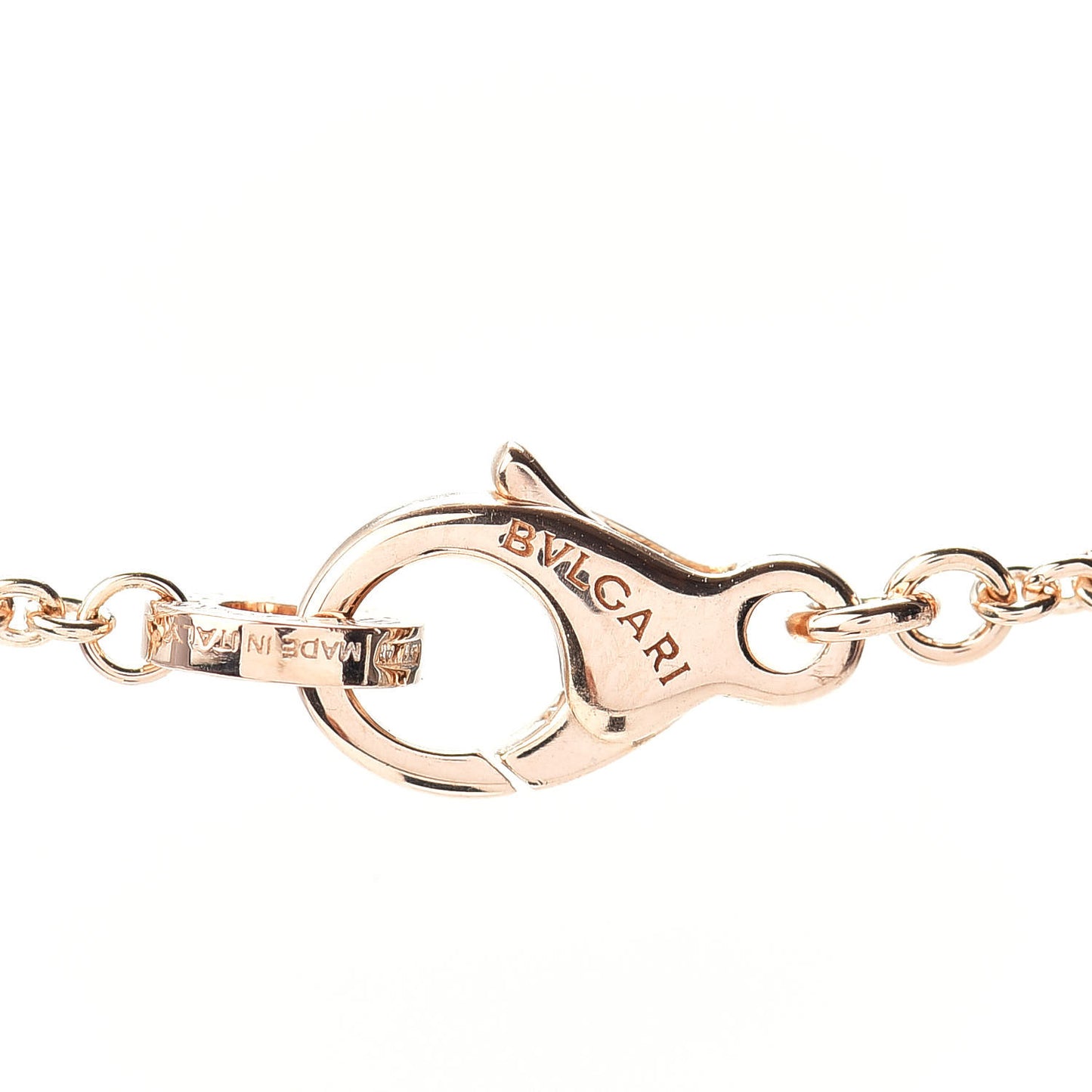 18K Rose Gold Diamond B.Zero1 Legend Pendant Necklace