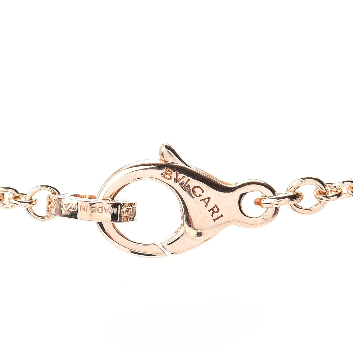 Bulgari 18K Rose Gold Diamond B.Zero1 Legend Pendant Necklace 4 of 4