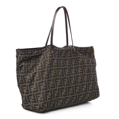 Fendi Zucca Medium Roll Tote Tobacco 4 of 10