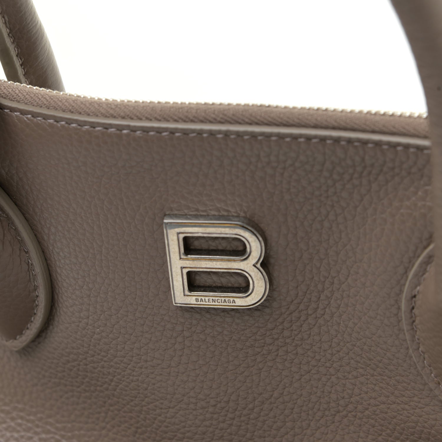 Balenciaga Calfskin Ville Top Handle Bag Mink Grey 11 of 11