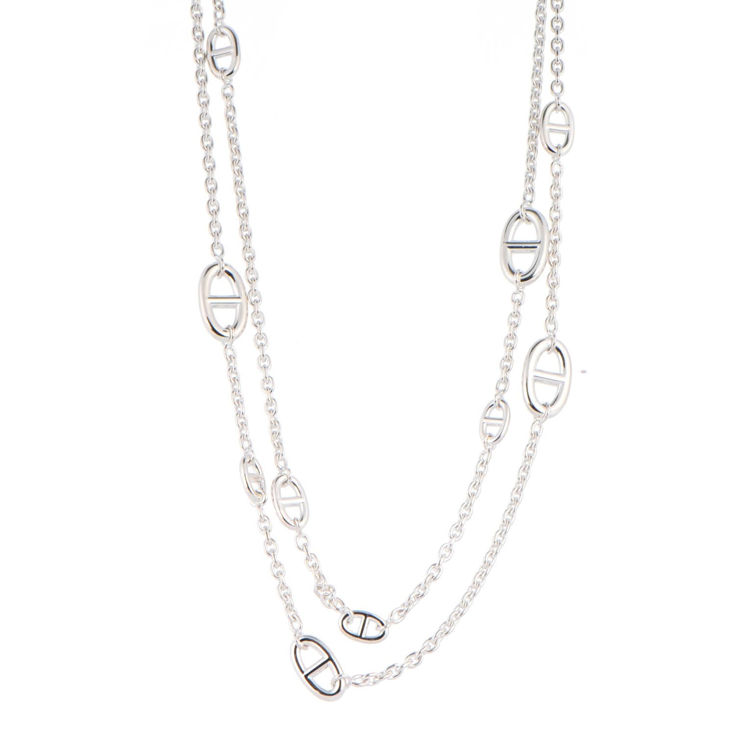 Hermes Sterling Silver Farandole Necklace 120 1 of 7