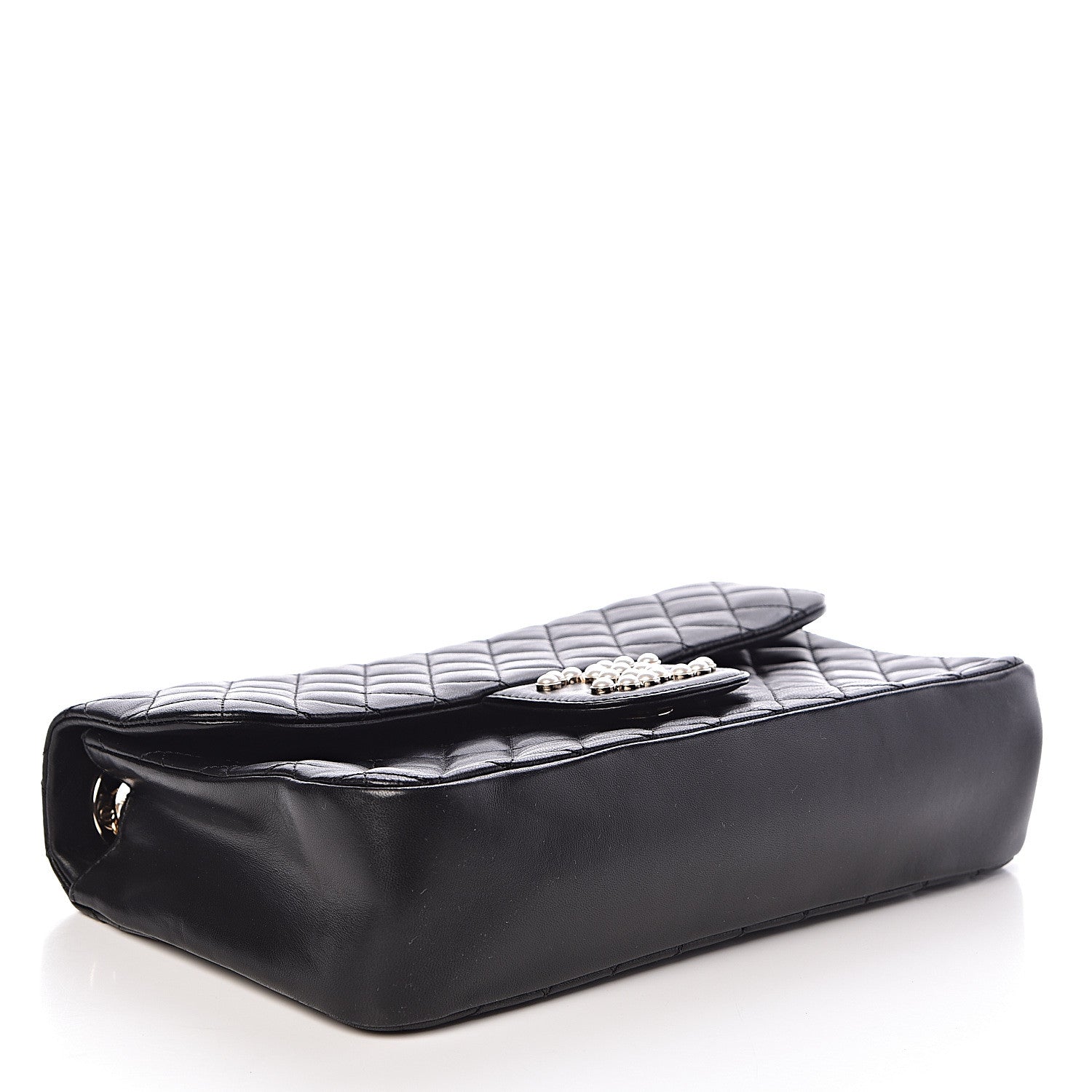 Chanel Lambskin Medium Westminster Pearl Flap Black 4 of 11