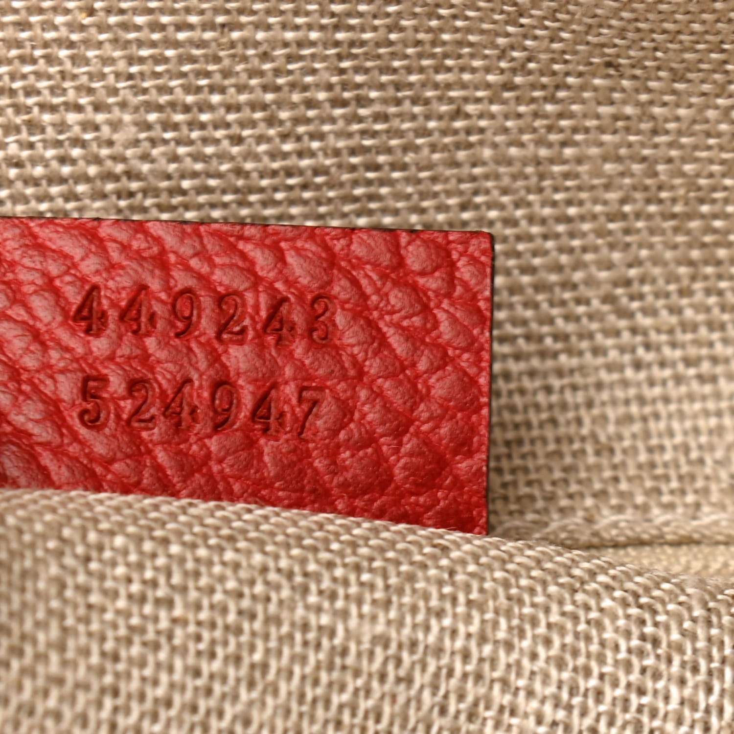 Gucci Monogram Medium Bree Shoulder Bag Red 9 of 10