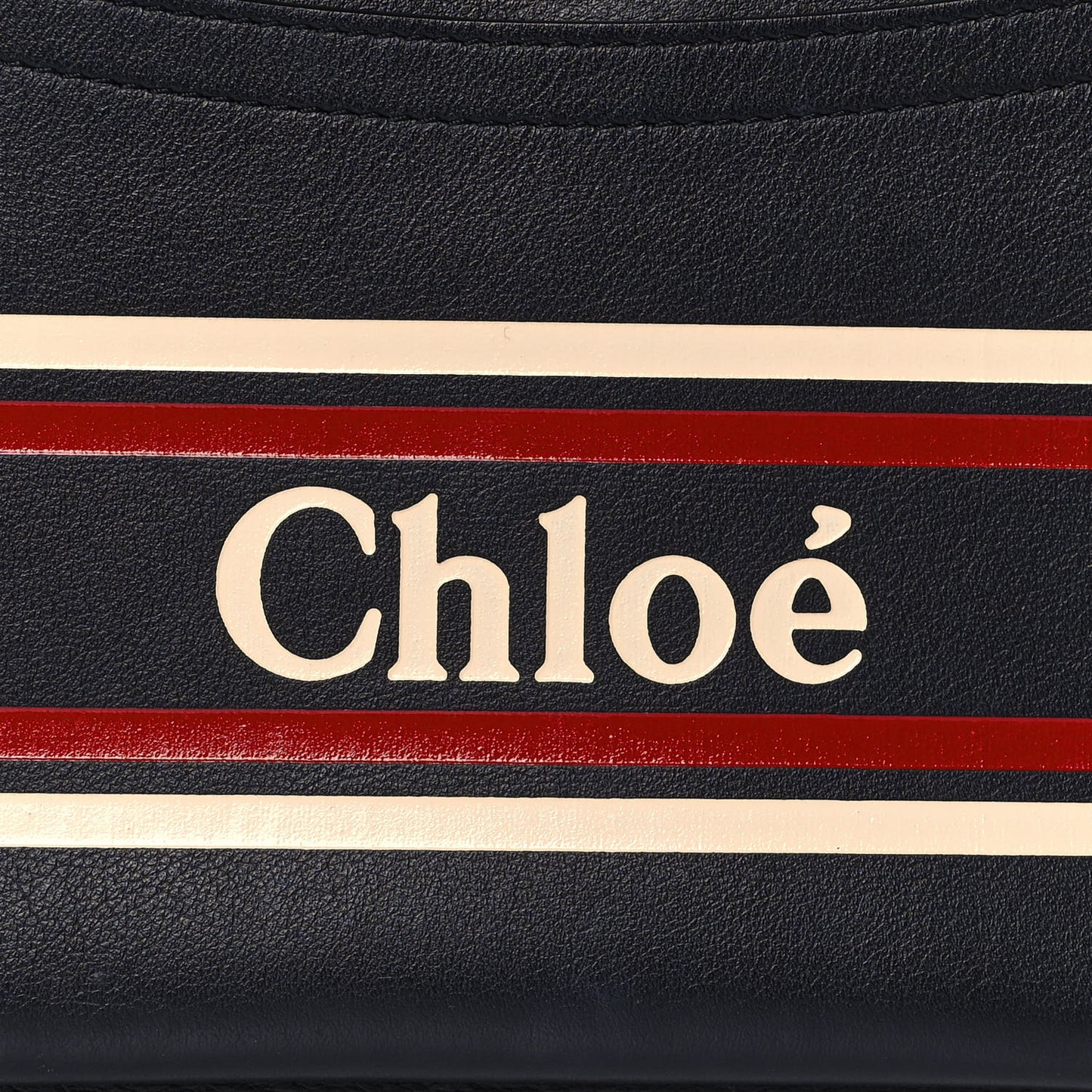 Smooth Calfskin Logo Small Roy Bag Full Blue