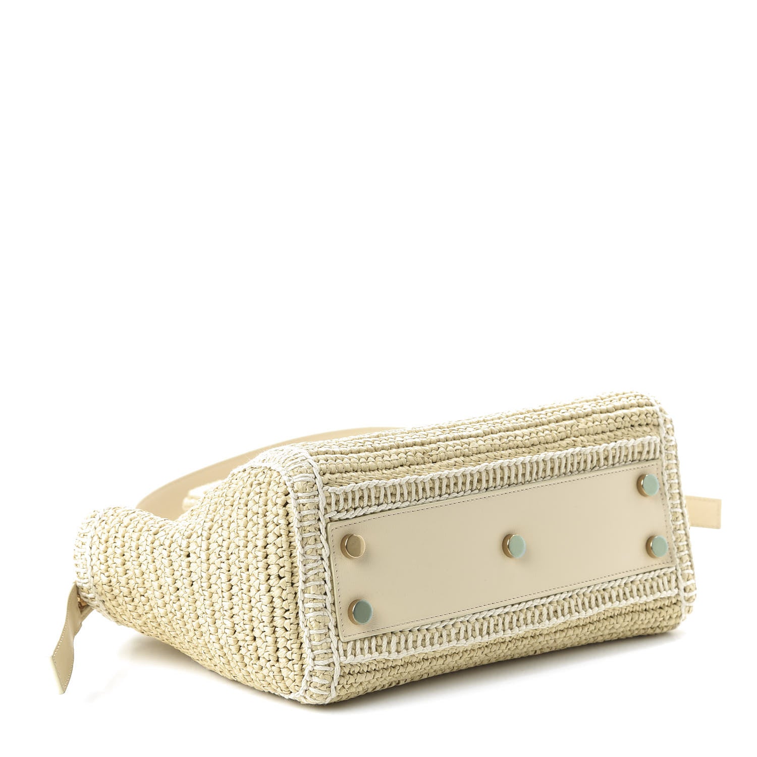 Saint Laurent Raffia Baby Monogram Downtown Cabas 4 of 9