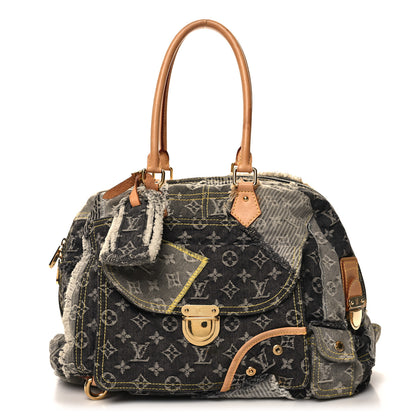 Louis Vuitton Denim Patchwork Bowly Black 1 of 13