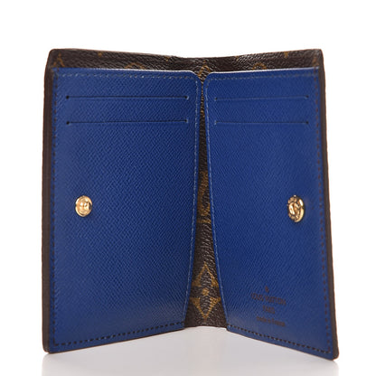 Louis Vuitton Monogram Compact Marie Wallet Blue 5 of 7