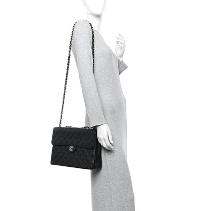 Chanel Caviar Jumbo Single Flap Black 2 of 13