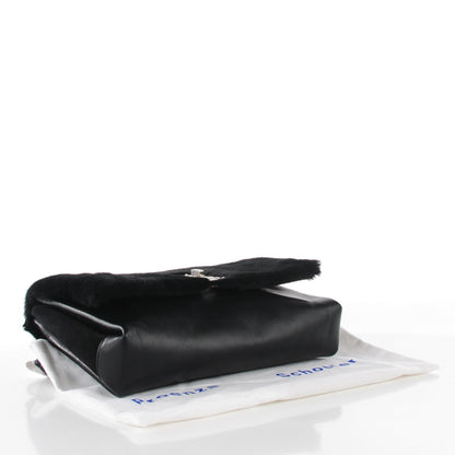 Proenza Schouler Calf Hair and Calfskin PS Elliot Clutch Black 5 of 10