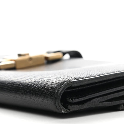 Gucci Calfskin Continental Bardot Wallet Black 23 of 25