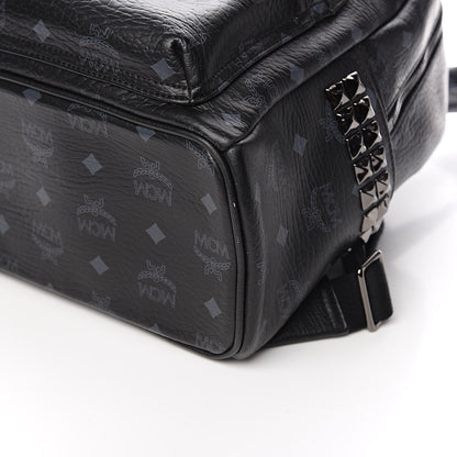 MCM Visetos Small Side Stud Stark Backpack Black 10 of 11