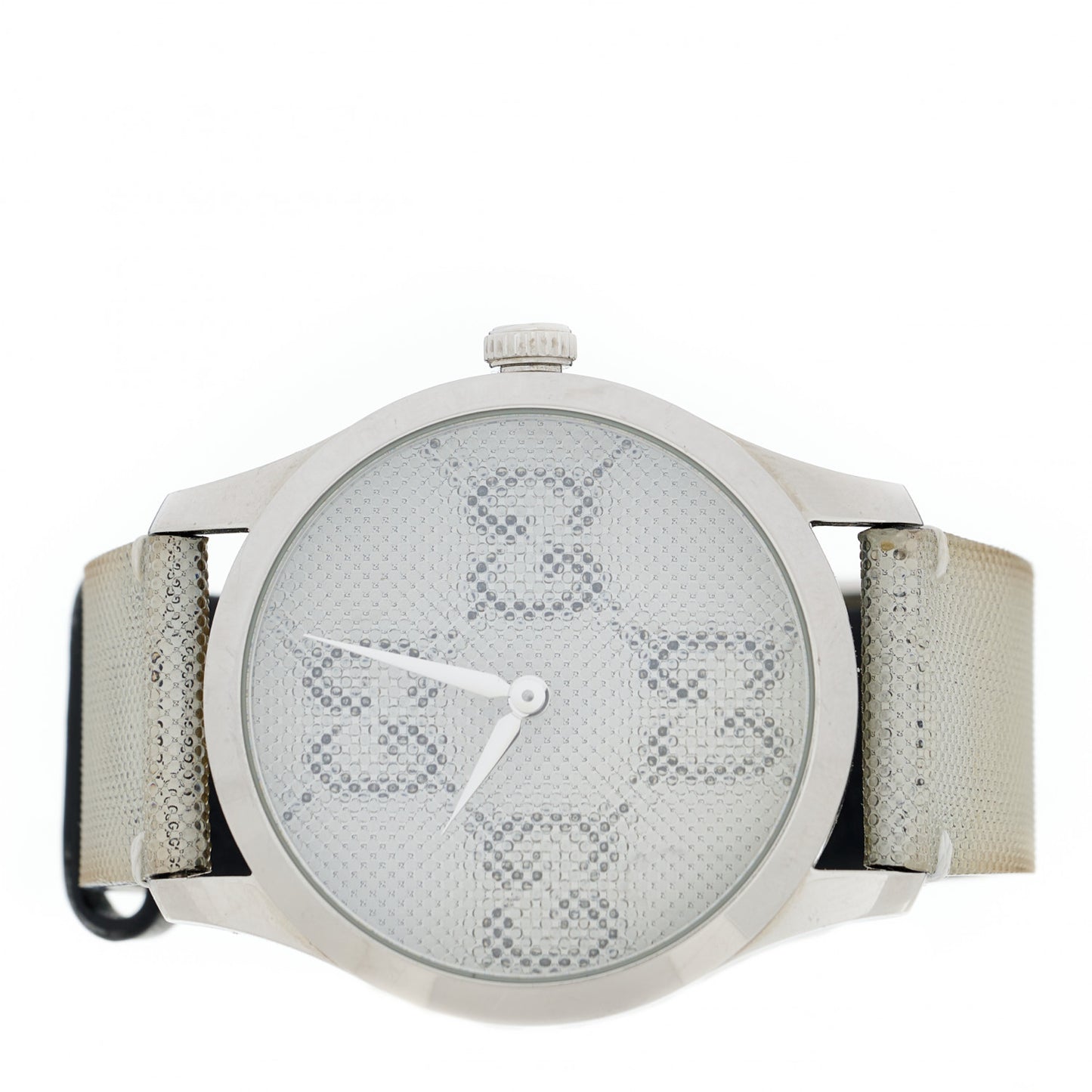 Stainless Steel Calfskin 38mm G-Timeless GG Hologram Quartz Watch
