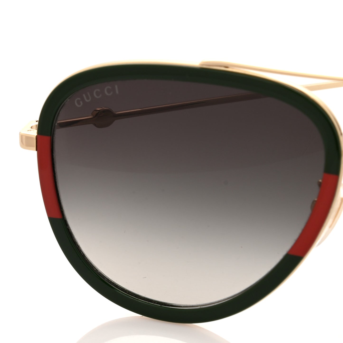 Web Aviator Sunglasses GG0062S Green Red