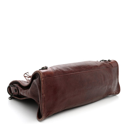 Balenciaga Agneau Classic Hardware City Dark Wine 5 of 13