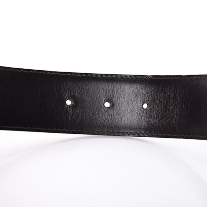 Gucci Guccissima Interlocking G Belt 85 34 Dark Brown 6 of 8