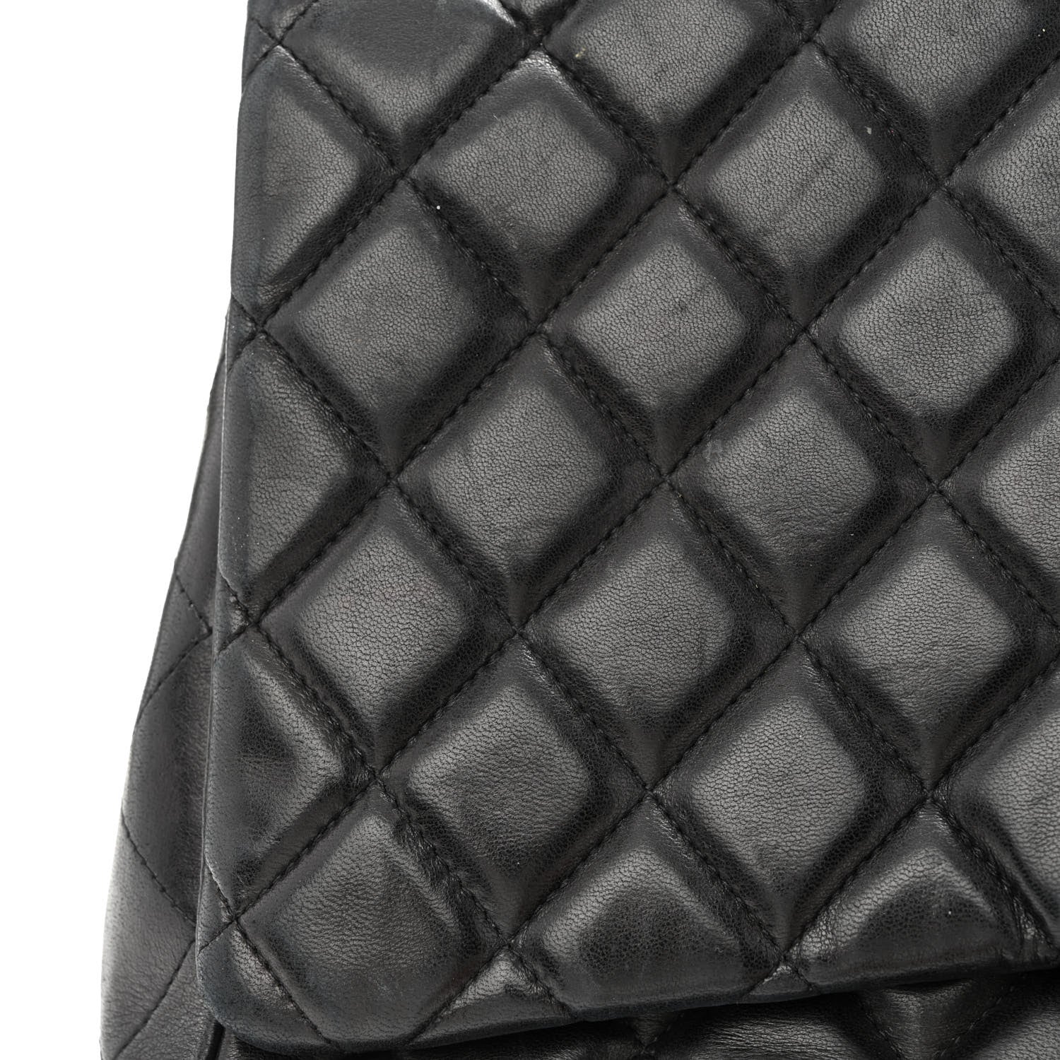 Chanel Lambskin Quilted Maxi Single Flap Black 12 of 13