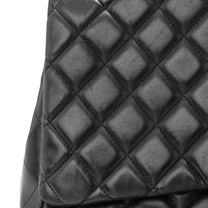 Chanel Lambskin Quilted Maxi Single Flap Black 12 of 13