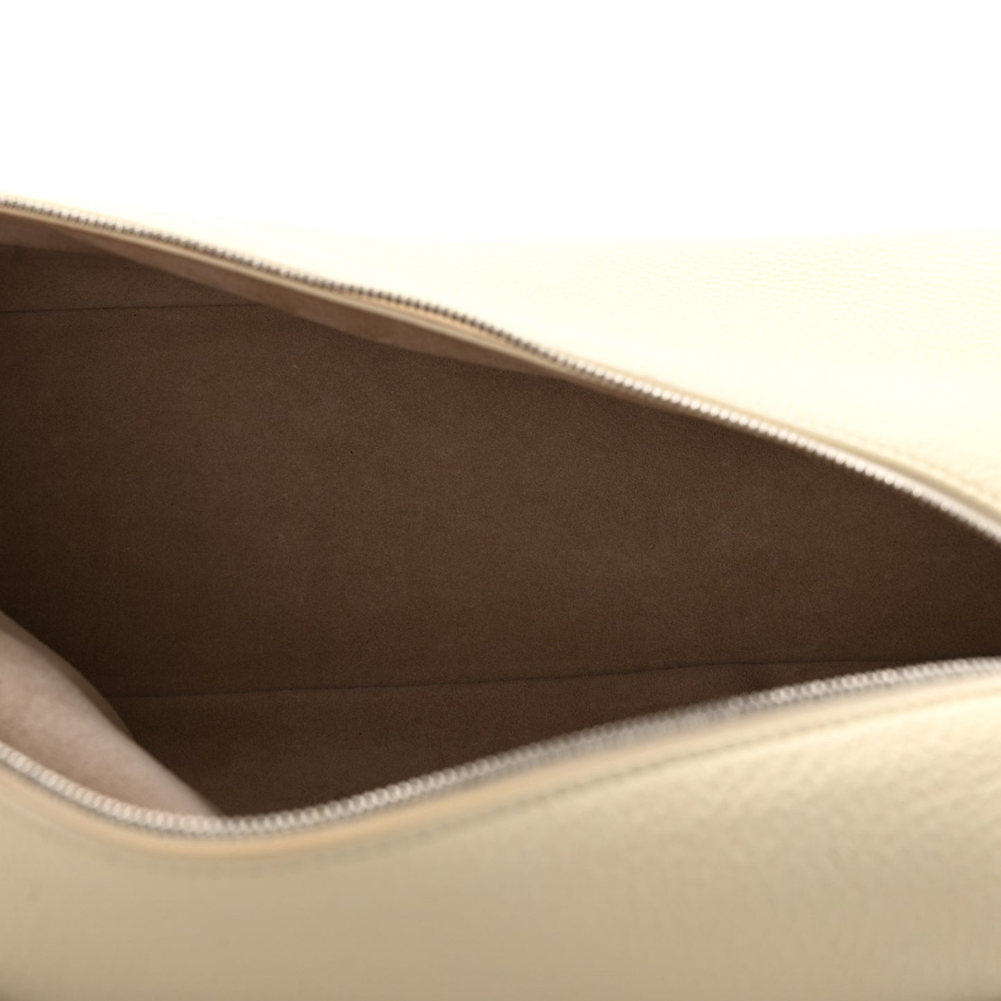 Grained Calfskin Braided L27 Extra Pocket Pouch Whisper White Blue Marine