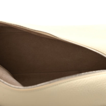 Loro Piana Grained Calfskin Braided L27 Extra Pocket Pouch Whisper White Blue Marine 5 of 10