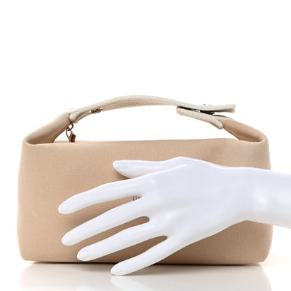 Hermes Canvas Small Bride-A-Brac Pouch Natural 2 of 7