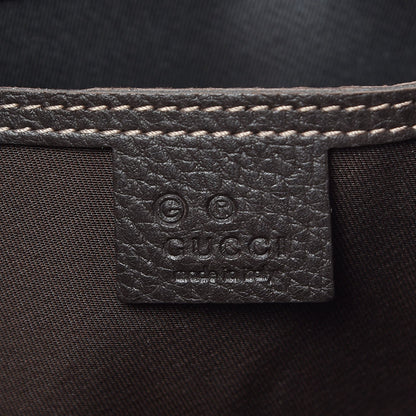 Gucci Crystal Monogram Dollar Calfskin Medium Joy Shoulder Bag Beige Ebony Testa Di Moro 6 of 7