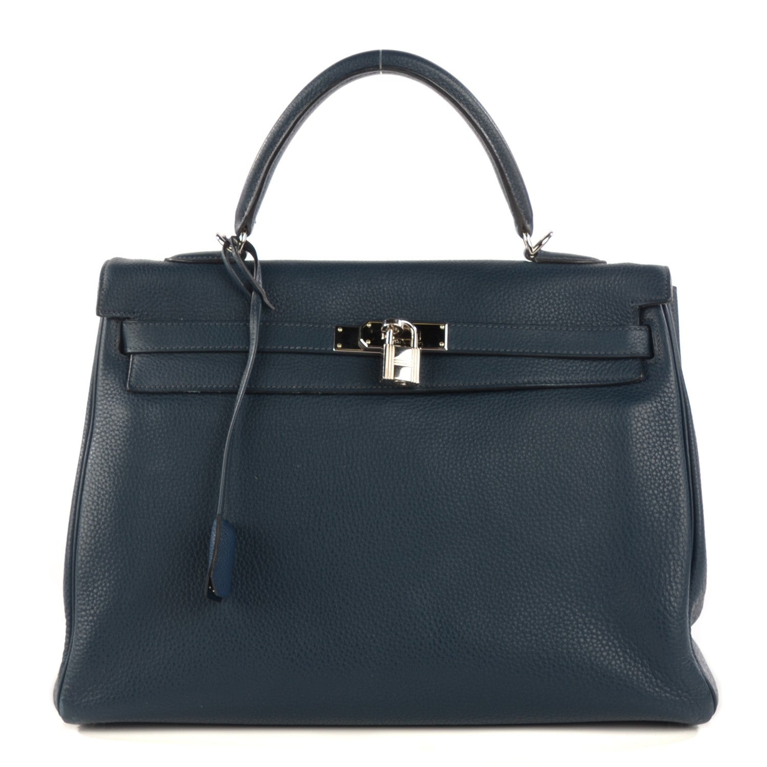 Hermes Taurillon Clemence Kelly Retourne 35 Bleu De Prusse 1 of 23