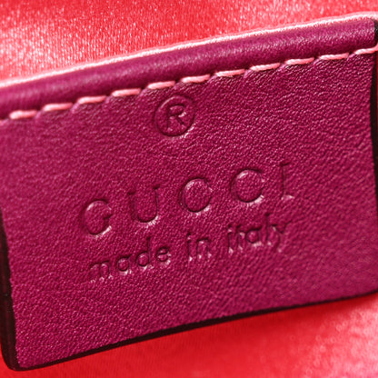 Gucci Velvet Matelasse Embroidered Mini GG Marmont Shoulder Bag Bordeaux 6 of 10