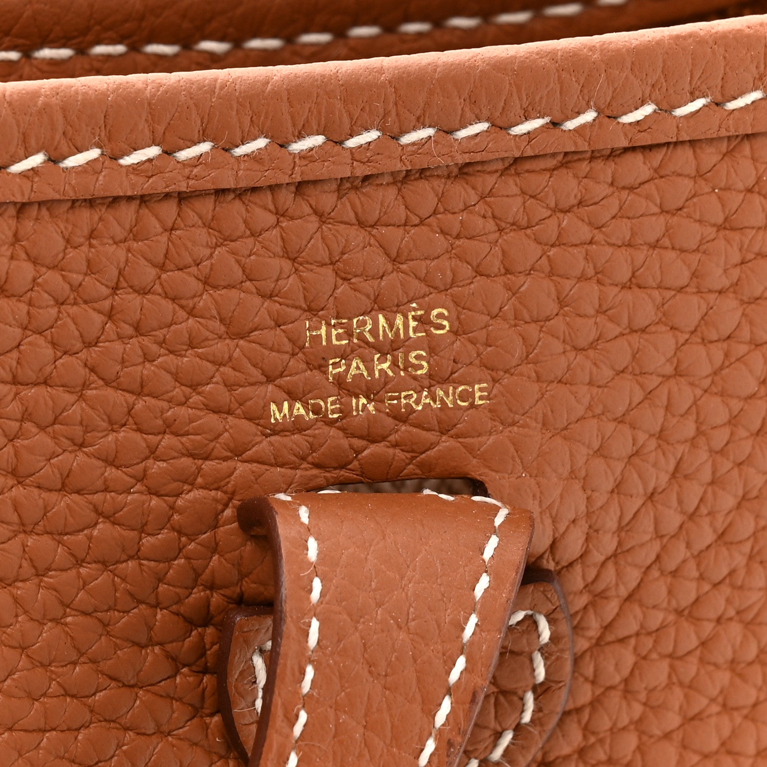 Hermes Taurillon Clemence Evelyne TPM Gold 6 of 10