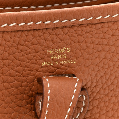 Hermes Taurillon Clemence Evelyne TPM Gold 6 of 10