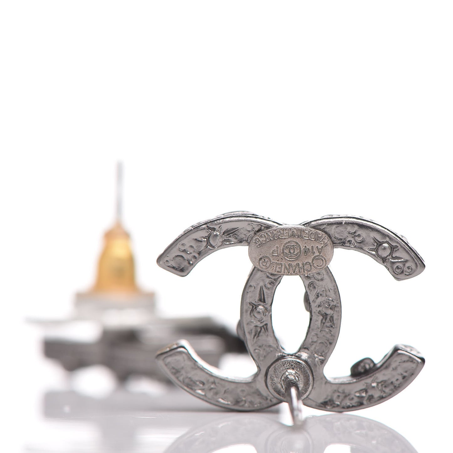 Ruthenium Crystal CC Earrings