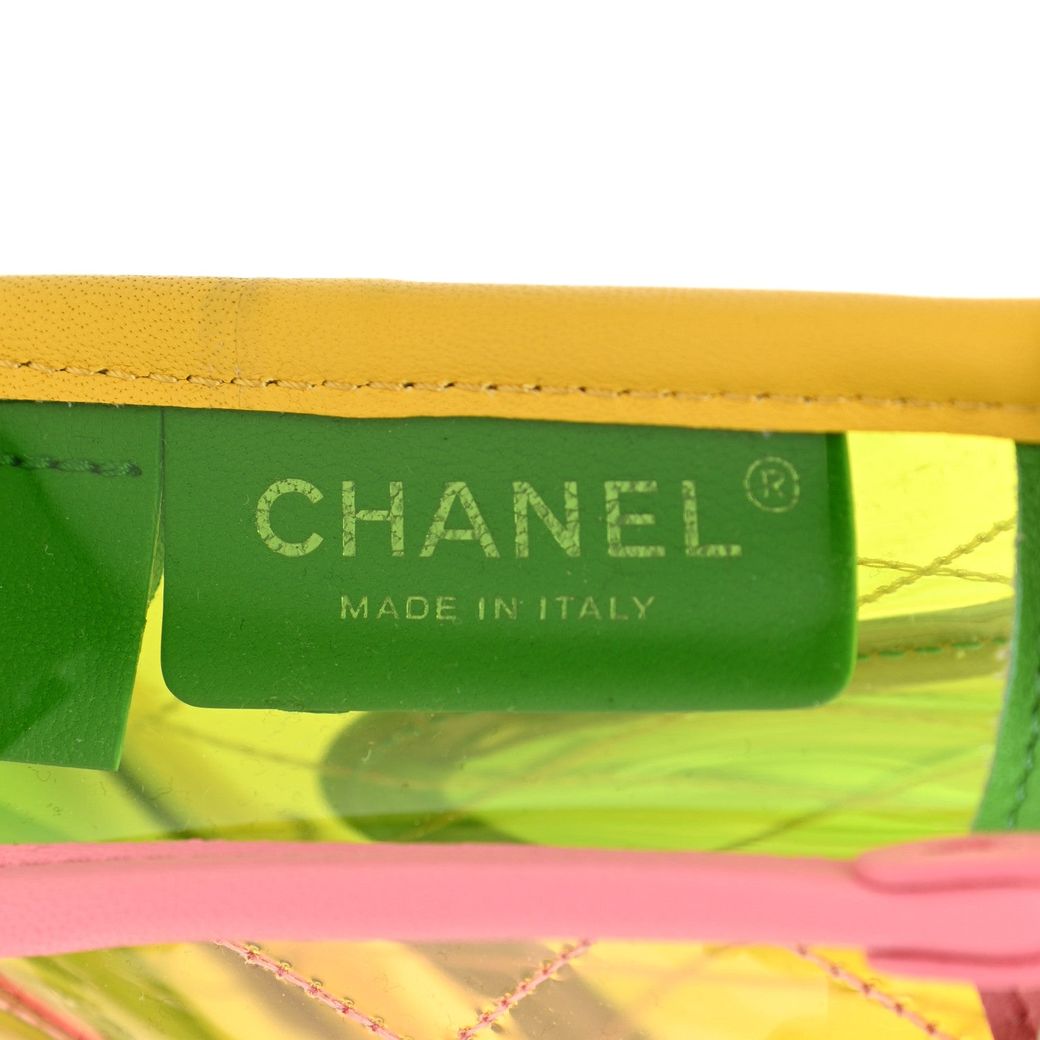 Chanel Lambskin PVC Quilted Mini Coco Splash Flap Yellow Green Pink 6 of 10
