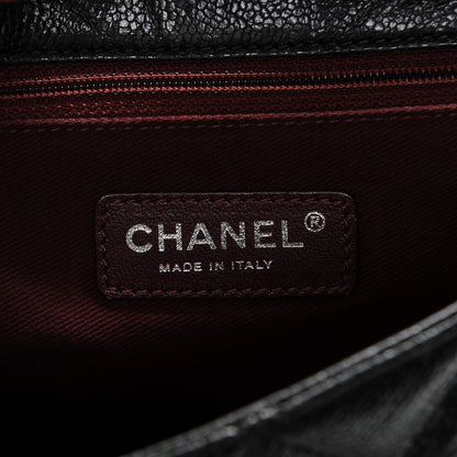 Chanel Crumpled Grained Calfskin Jumbo CC Crave Flap Black 6 of 7