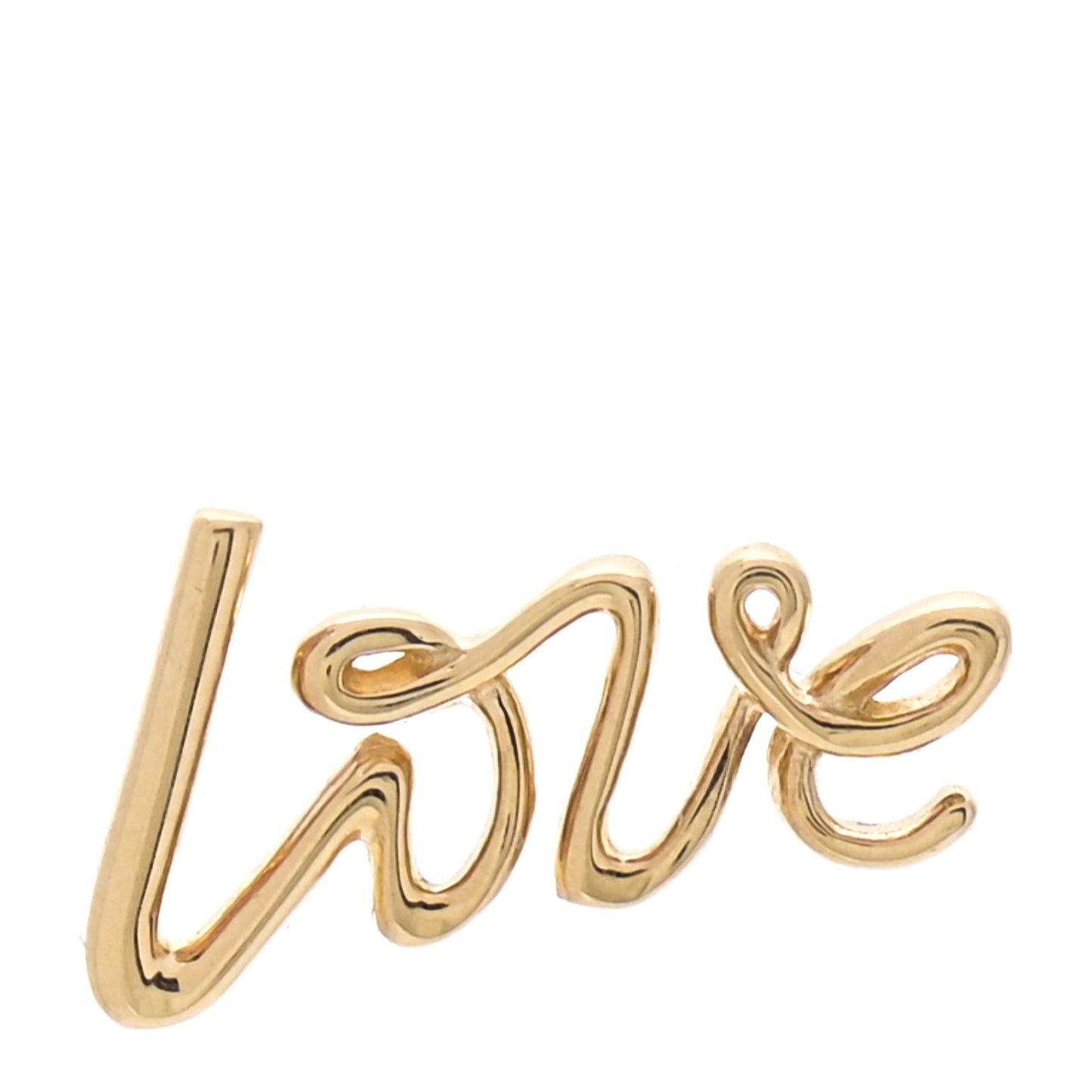 18K Yellow Gold Paloma's Graffiti Love Single Earring