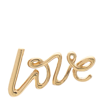 Tiffany 18K Yellow Gold Paloma's Graffiti Love Single Earring 1 of 6