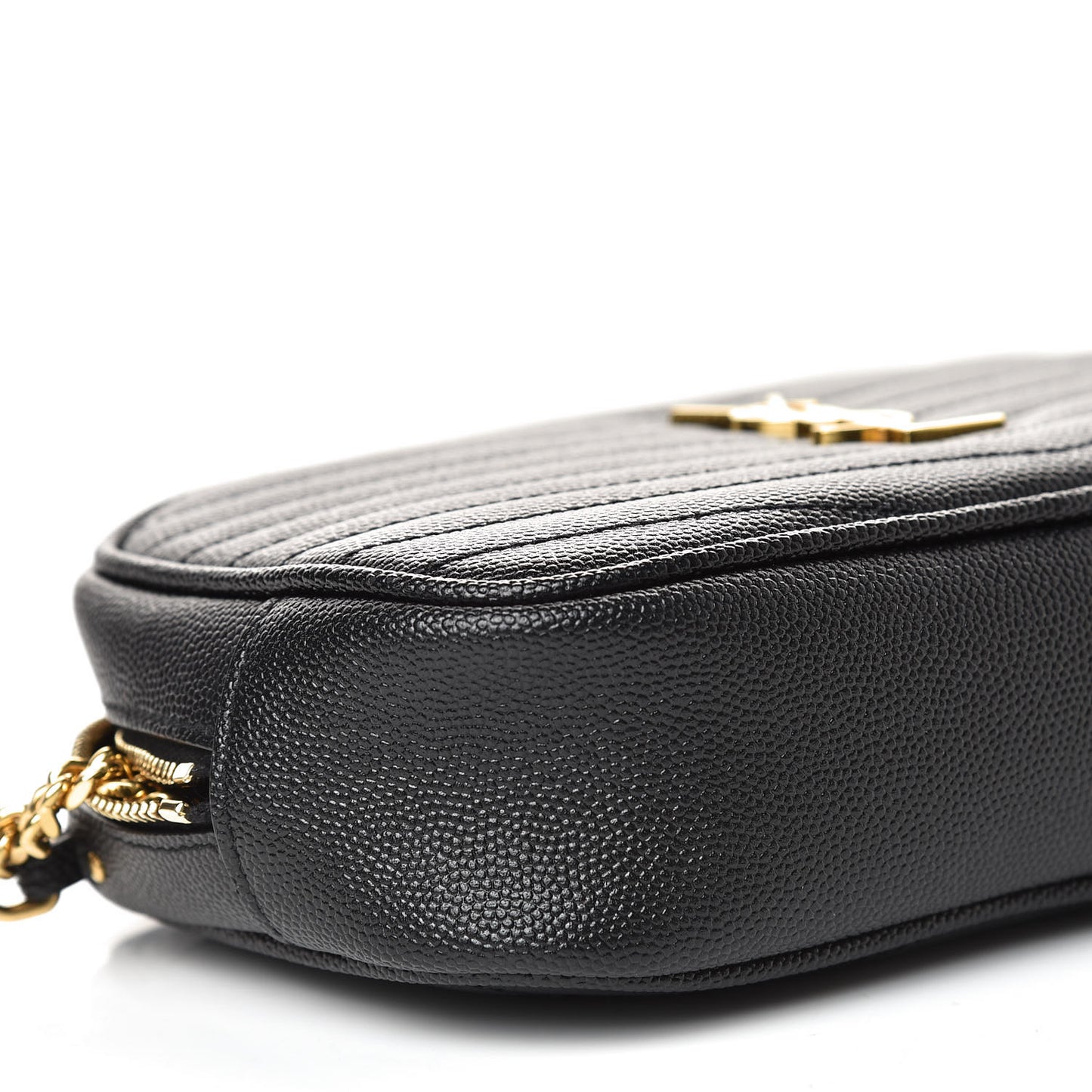 Grain De Poudre Matelasse Monogram Mini Lou Camera Bag Black