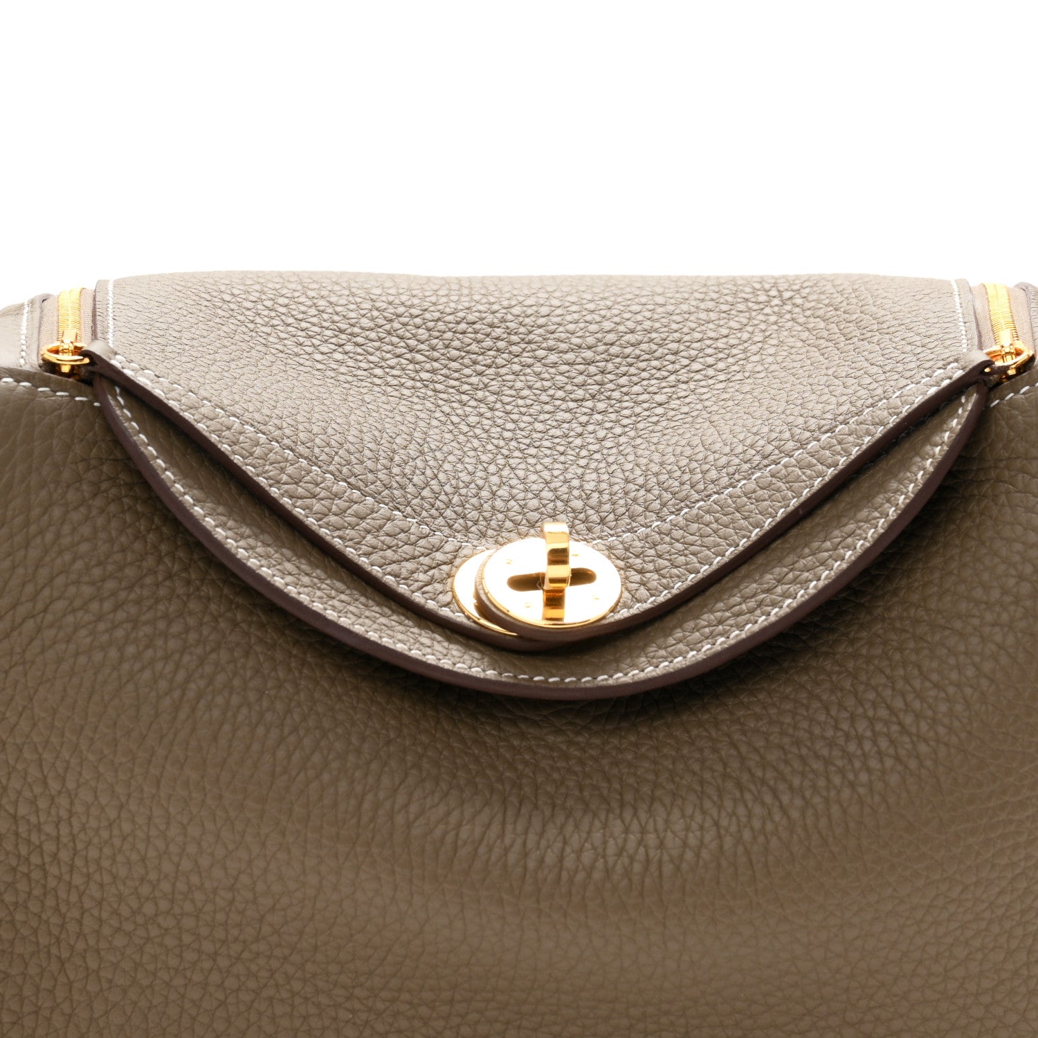 Hermes Taurillon Clemence Lindy 26 Etoupe 8 of 11