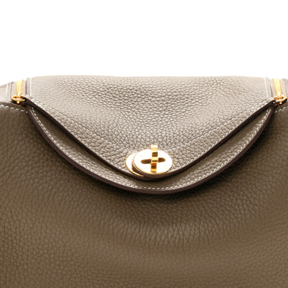 Hermes Taurillon Clemence Lindy 26 Etoupe 8 of 11