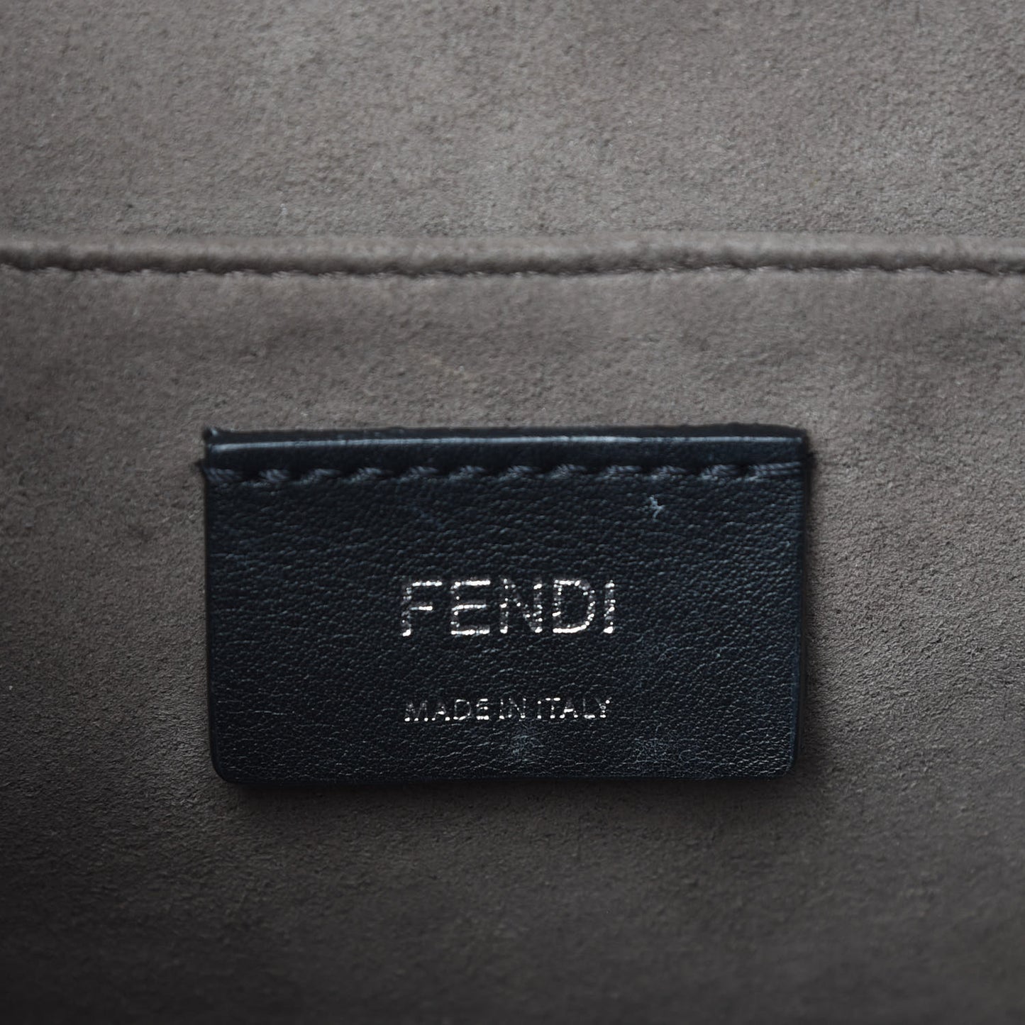 Vitello Century Velvet F is Fendi FF Kan I Shoulder Bag Tobacco Amido