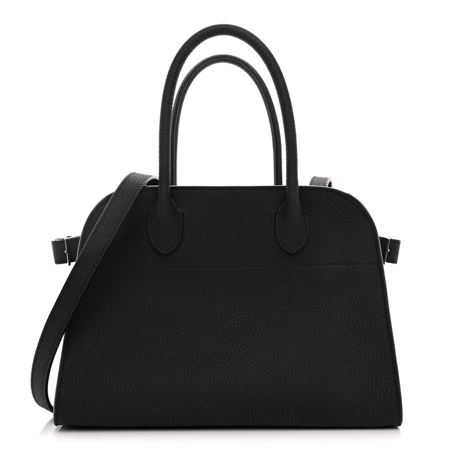 Grained Calfskin Soft Margaux 10 Bag Black