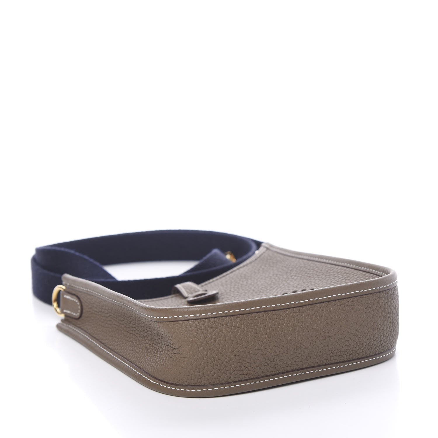 Hermes Taurillon Clemence Amazone Evelyne TPM Etoupe Bleu Indigo 3 of 10