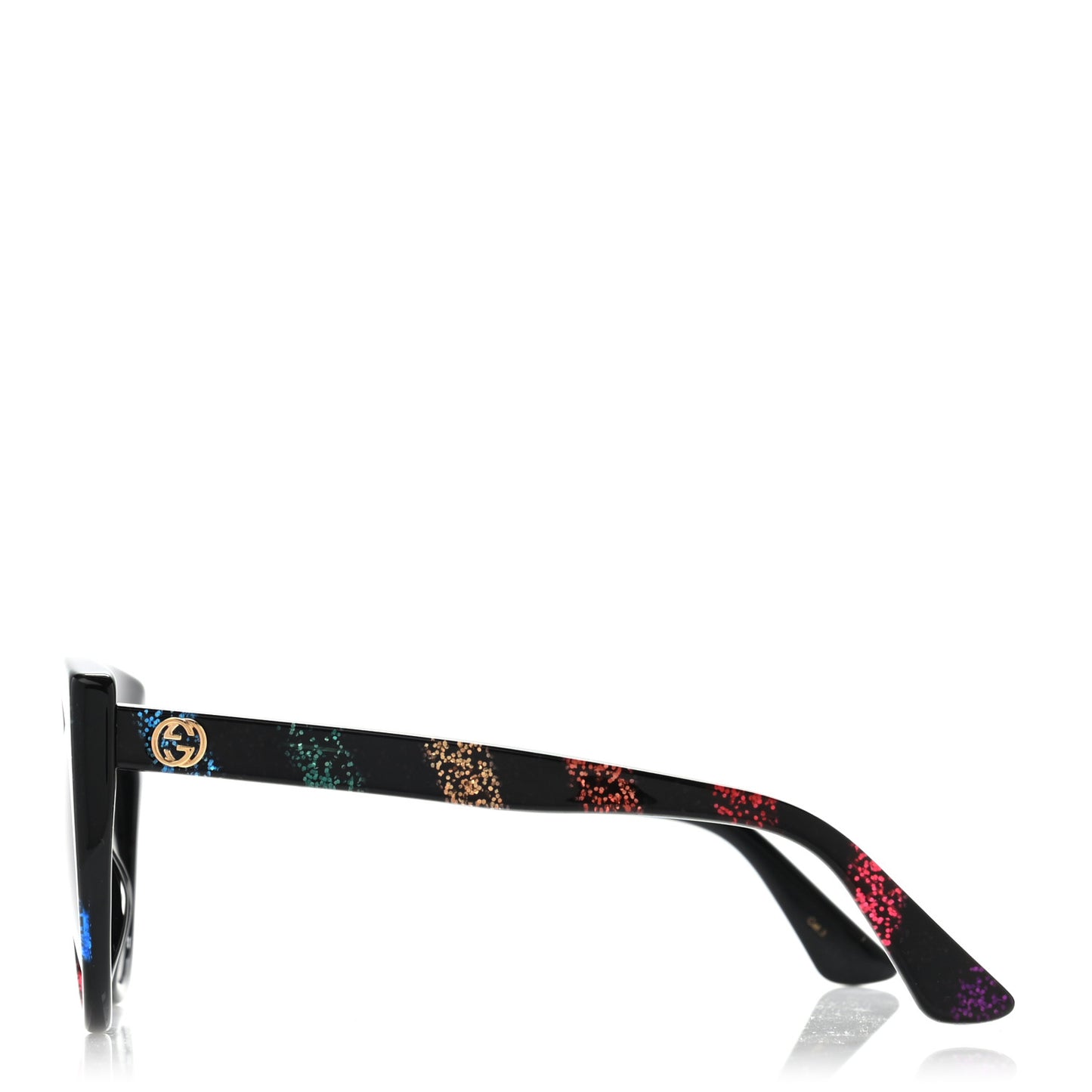 Glitter Acetate Cat Eye Sunglasses GG0325SA Black
