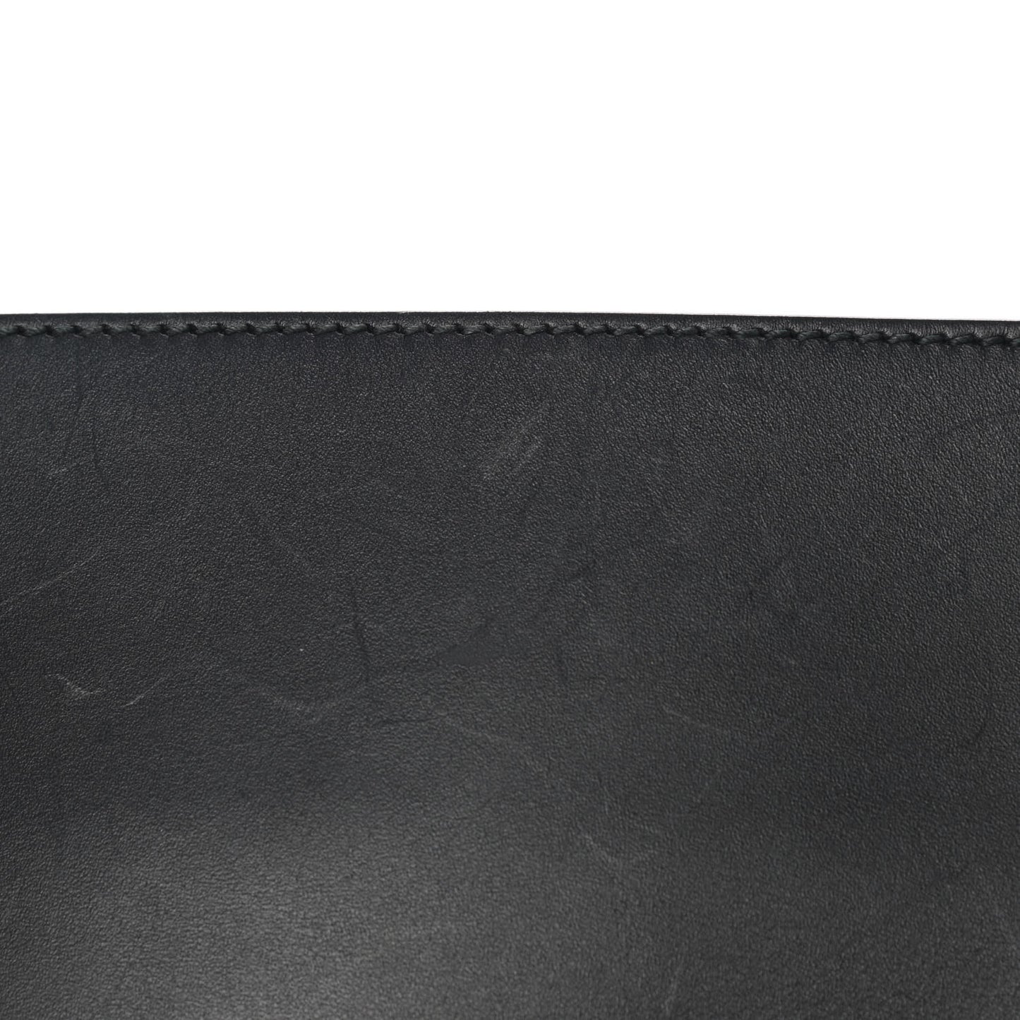Calfskin Embossed XL Clutch Black