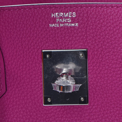 Hermes Togo Birkin 30 Rose Pourpre 19 of 34